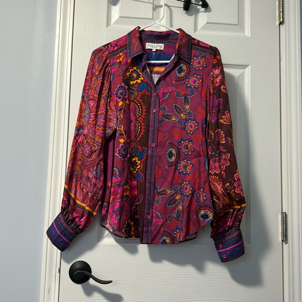 Hale Bob long sleeve blouse
